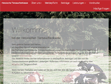 Tablet Screenshot of hessischetierseuchenkasse.de